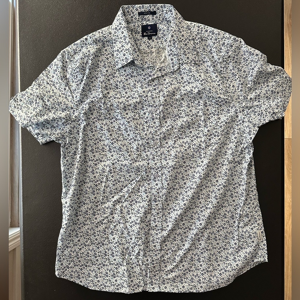 Men’s Ben Sherman Short Sleeve Button Down Shirt Size XL - Picture 2 of 2